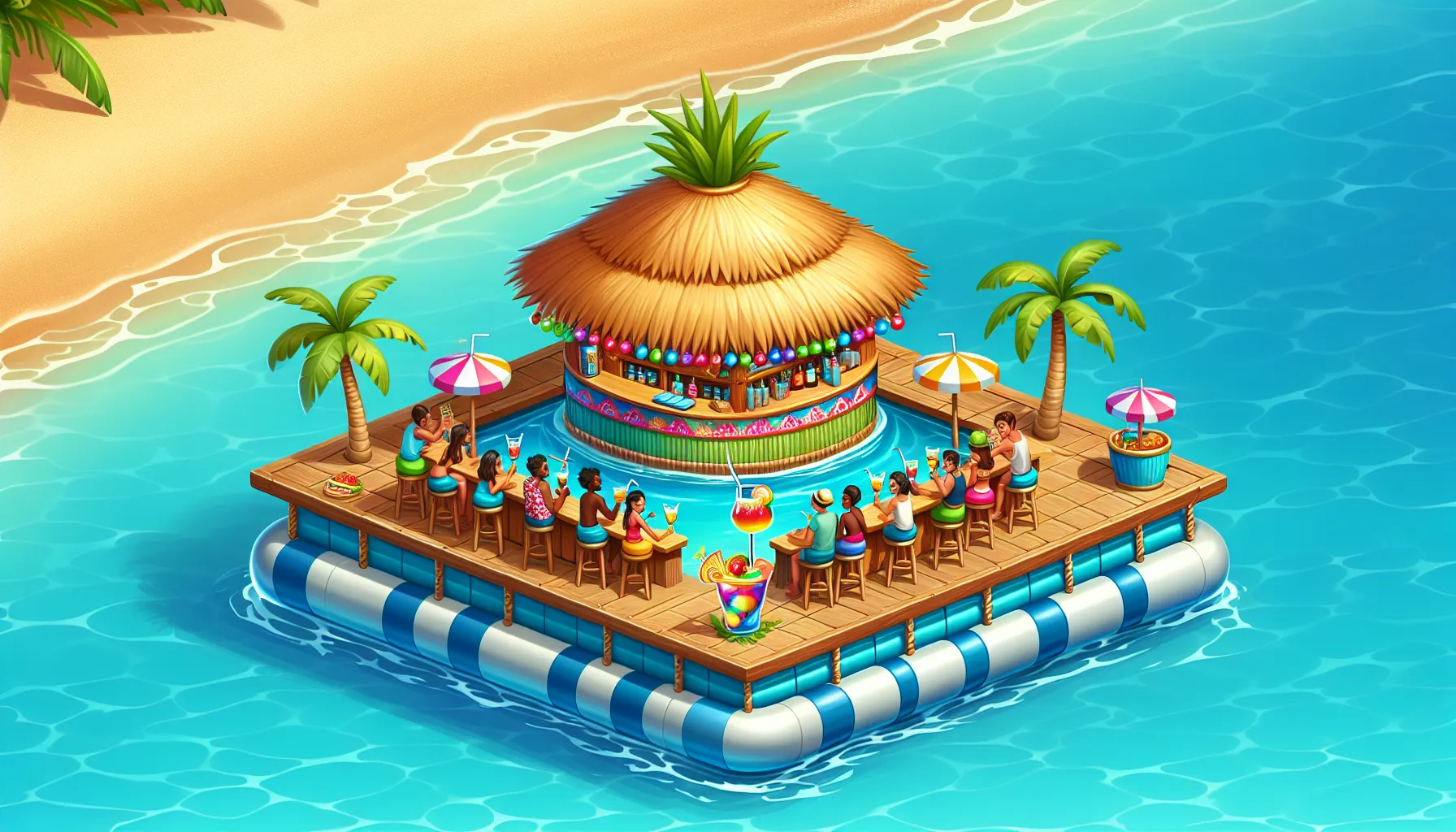 floating tiki bar rentals fort myers
